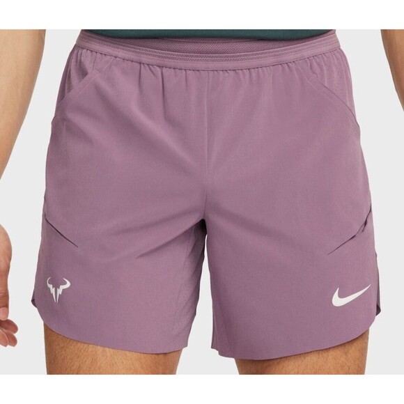 Nike Court Dri-Fit ADV Rafa Nadal 7” Violet Tennis Shorts DV2881-536 Mens XL
